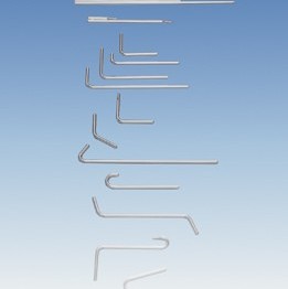 Glass tubes, right-angled, 10