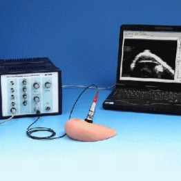 Ultrasonic investigation with breast dummy