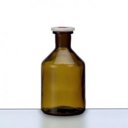 Butelka, w. wąski 100 ml, brązwa, korek PE