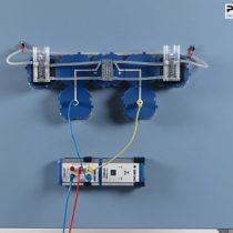 Kompletny zestaw eksperymentalny: Wytwarzanie wodoru i tlenu oraz charakterystyka elektrolizera PEM